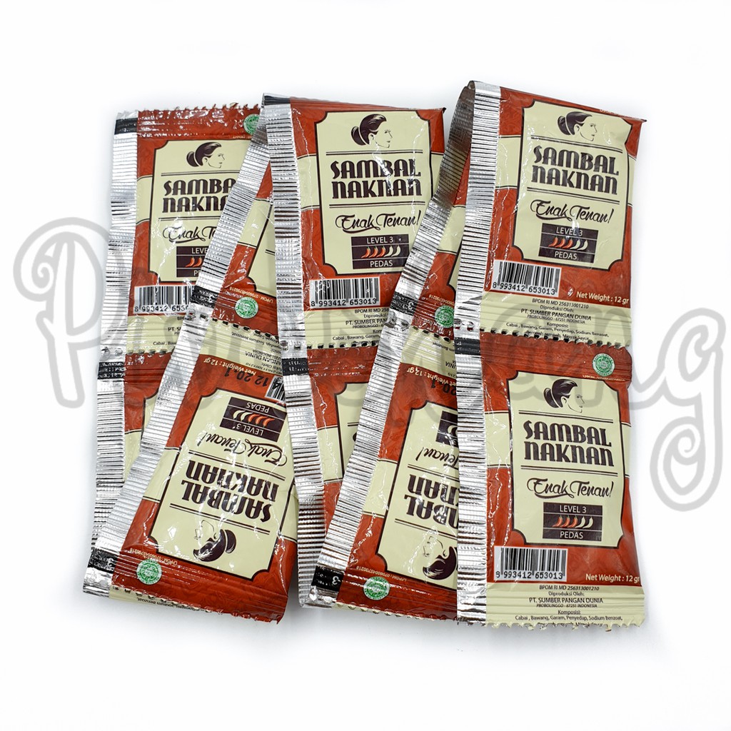 

Paket Isi 10 Sachet Naknan Sambal Bawang Nak Nan Enak Tenan