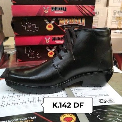 Sepatu kulit pria PDH boots polri TNI security guard PNS sepatu kerja formal tampil lebih keren