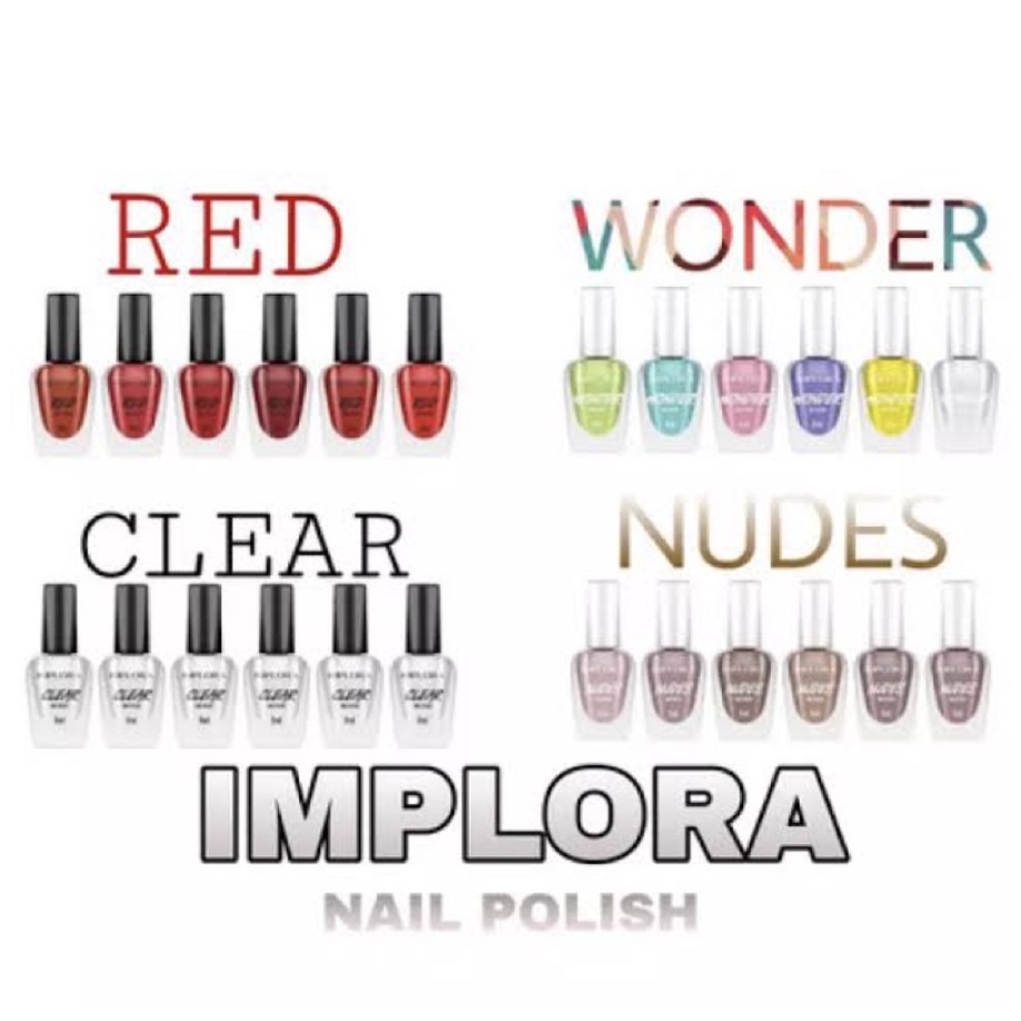 ORIGINAL NEW IMPLORA Nail Polish 8 ML Implora Kutek Cat Kuku