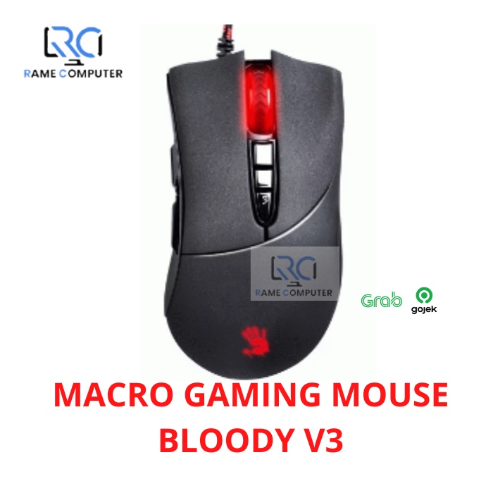 MACRO GAMING MOUSE BLOODY V3 MULTI-CORE GUN3 3200DPI