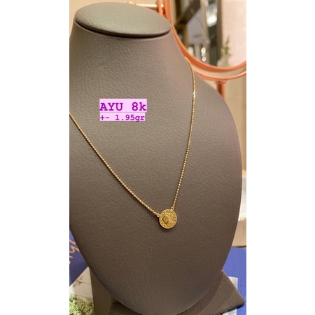 KALUNG KOIN EMAS ASLI DEWASA AYU GOLD KADAR 375/8K