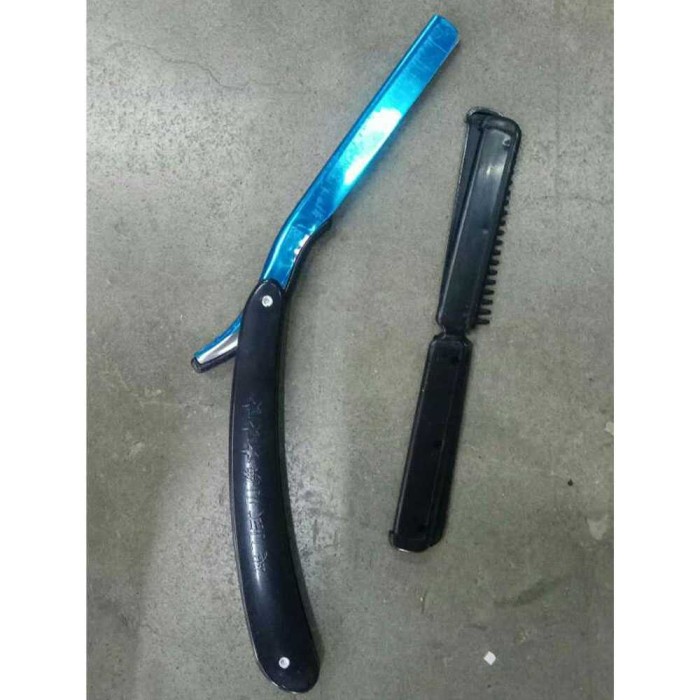 Pisau Cukur Lipat Pangkas Rambut Barber Razor Shaving Knife