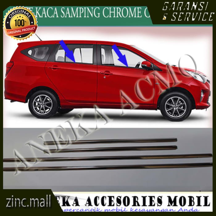 List Kaca Samping / Window Liner Mobil Daihatsu Sigra