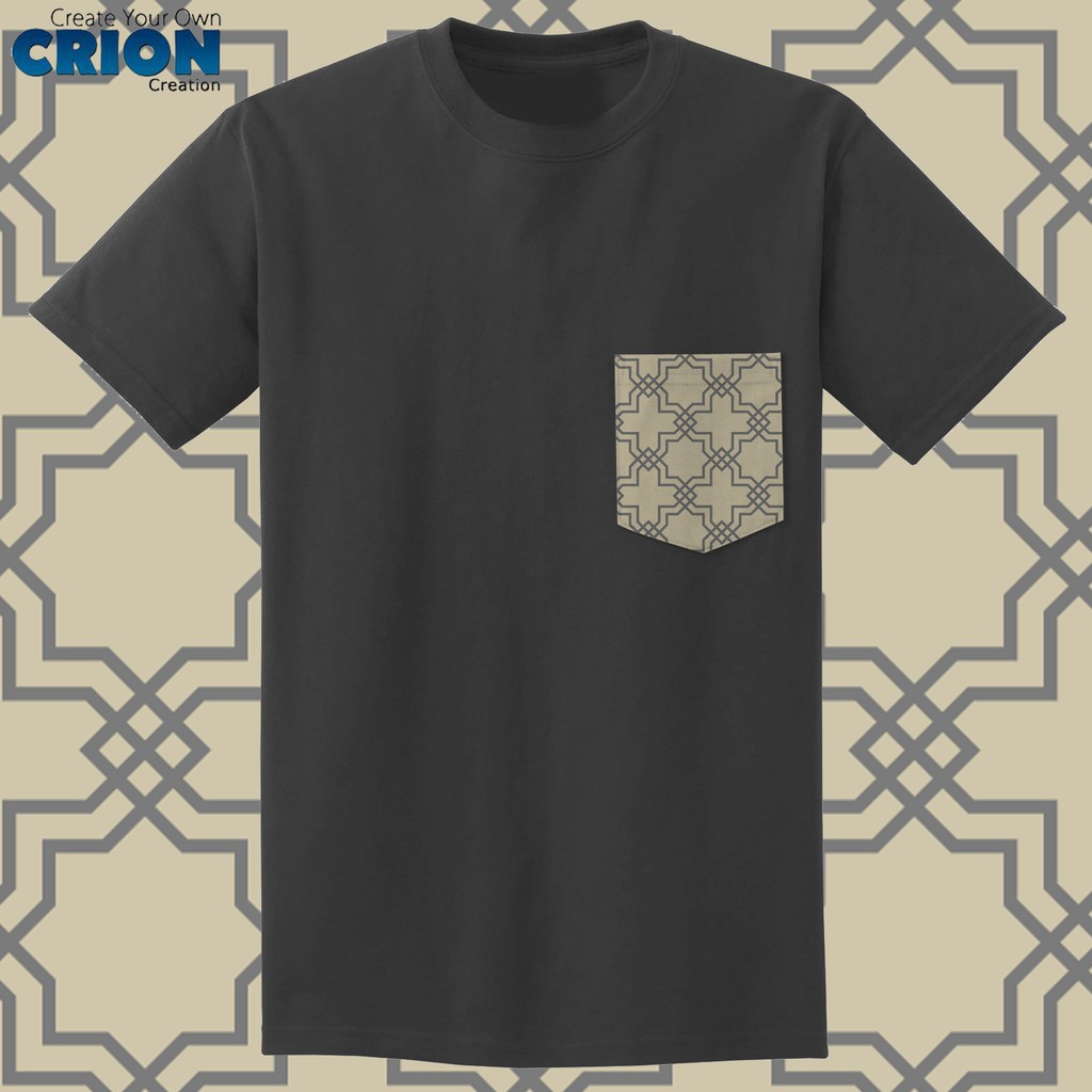 Crion Casual Tees Islamic Edition 2 with Pocket - Kaos Koko dengan Kantong