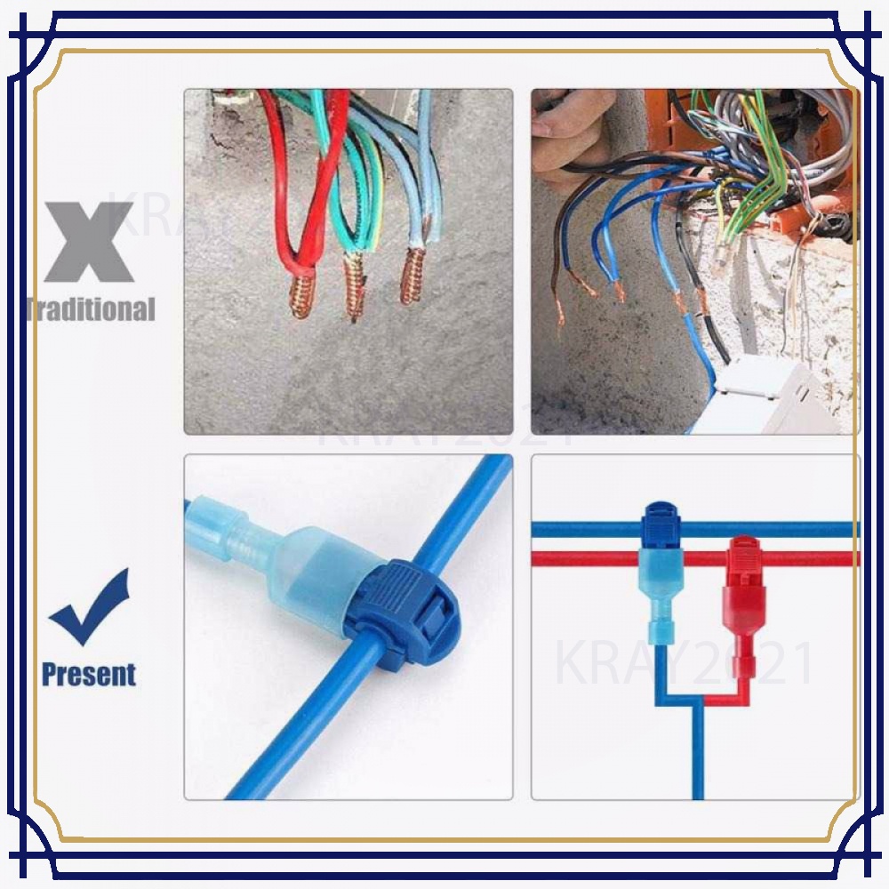 T-Tap Wire Connector Quick Self-Stripping 120 PCS - SC7