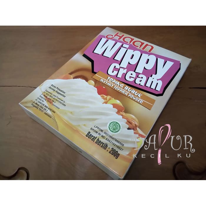 

PROMO WIPPY CREAM HAAN 200 GR/WHIPPED CREAM/INSTANT TOPPING POWDER/WHIP/HAAN !!