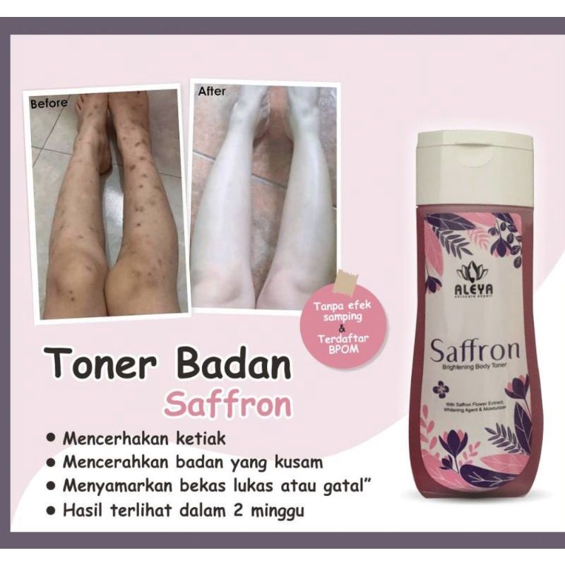 Toner Badan Whitening Aleya Saffron brightening aleya