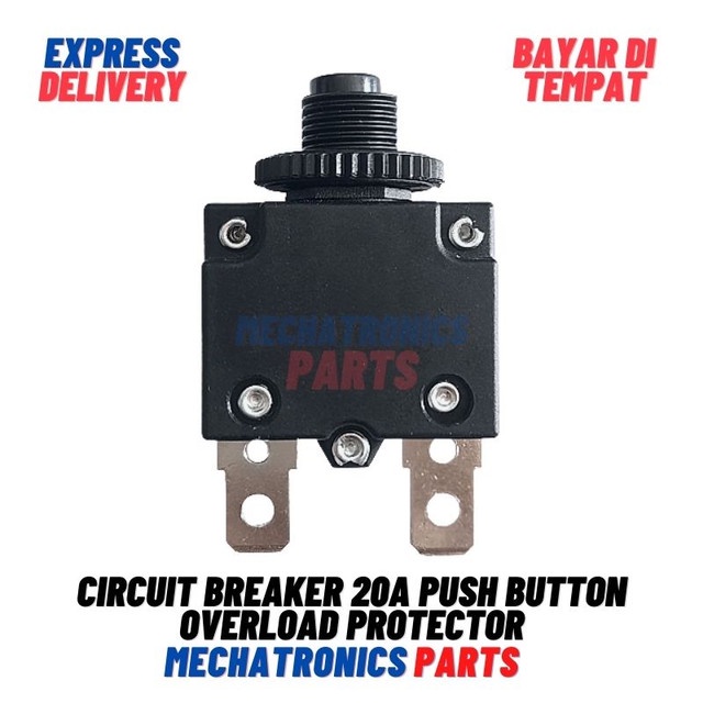 [5705] Circuit Breaker 20A Push Button Overload Protector