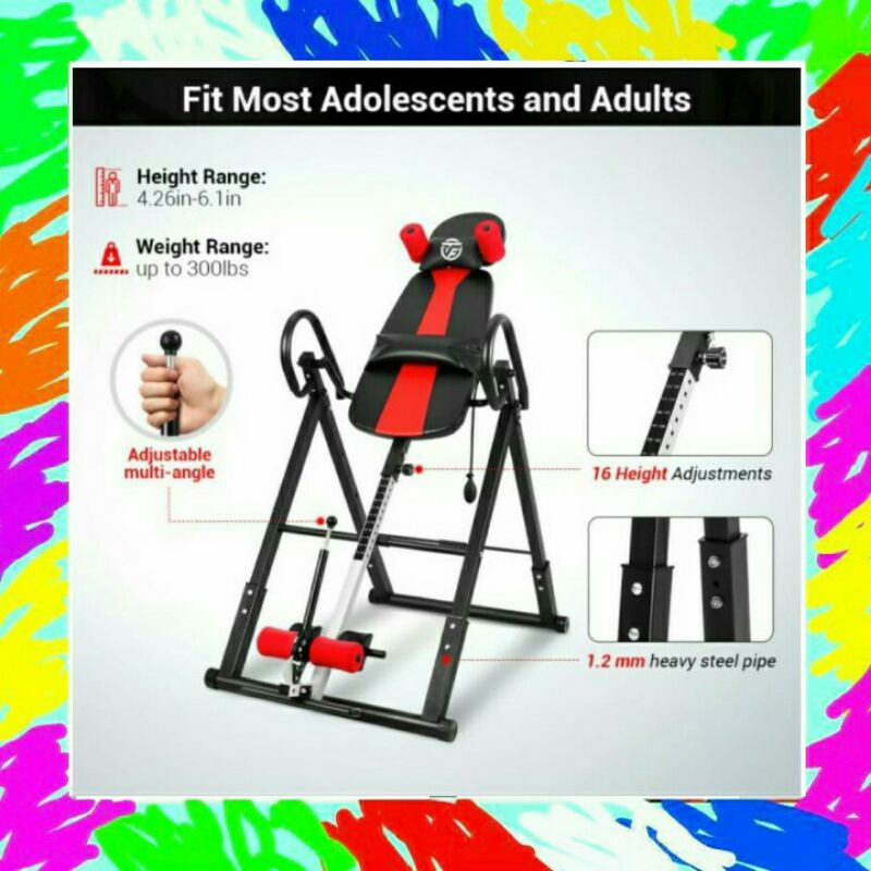 Alat peninggi badan INVERSION TABLE/alat terapi punggung