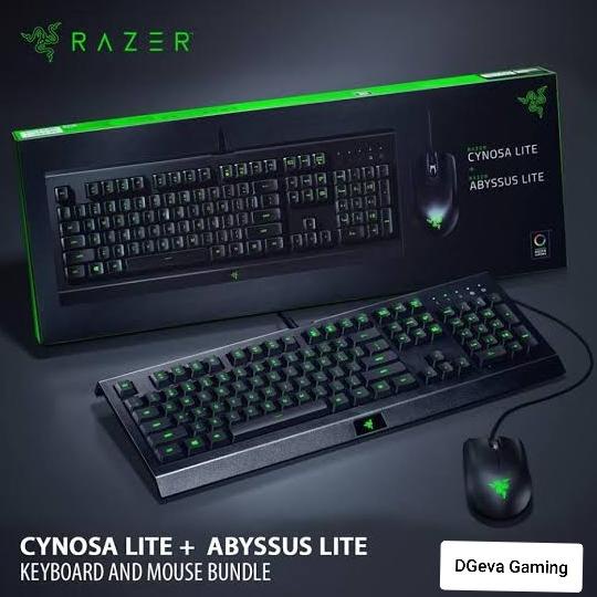 Razer Cynosa Lite Keyboard + Razer Abyssus Lite Gaming Mouse Bundle