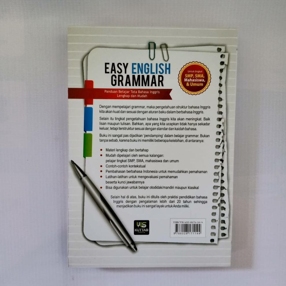 Code Km186 Buku Bahasa Inggris Easy English Grammar Shopee Indonesia