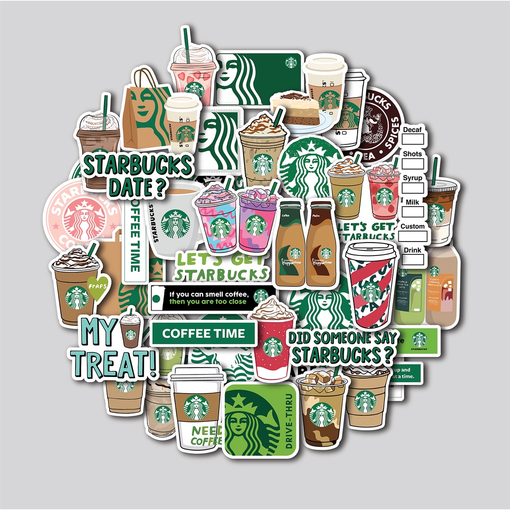 

STICKER PACK STARBUCKS | STICKER TUMBLR | STIKER LAPTOP KOPER HELM