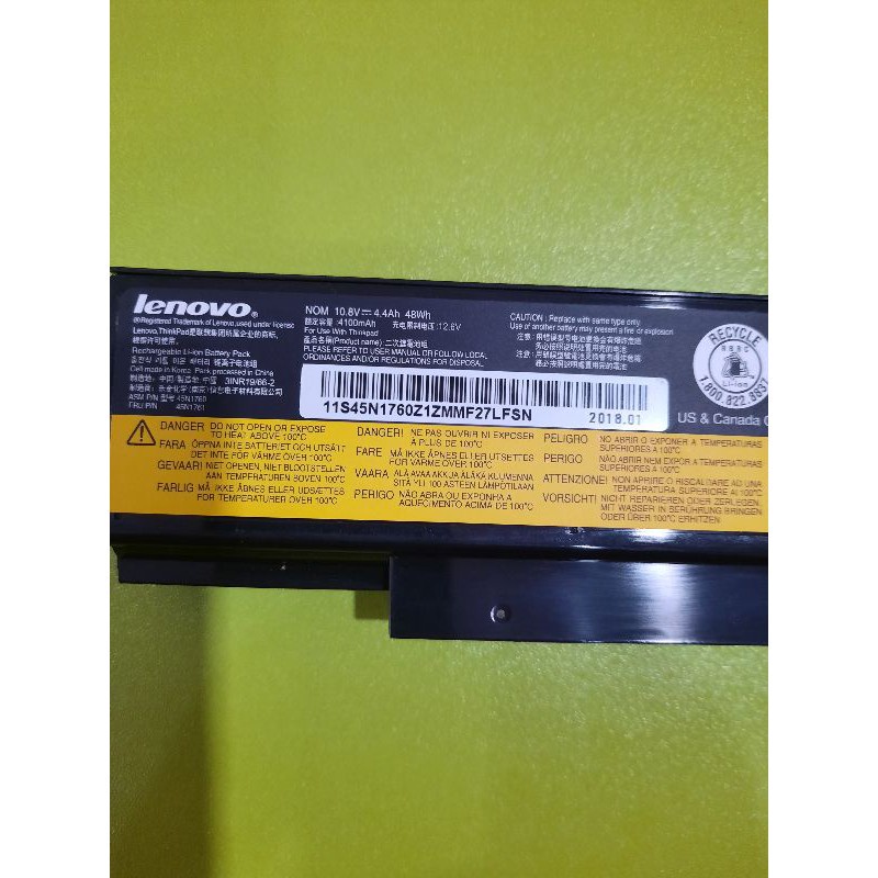 Baterai Battery Laptop Lenovo E550 E550C E555 76+ 45N1761 Original