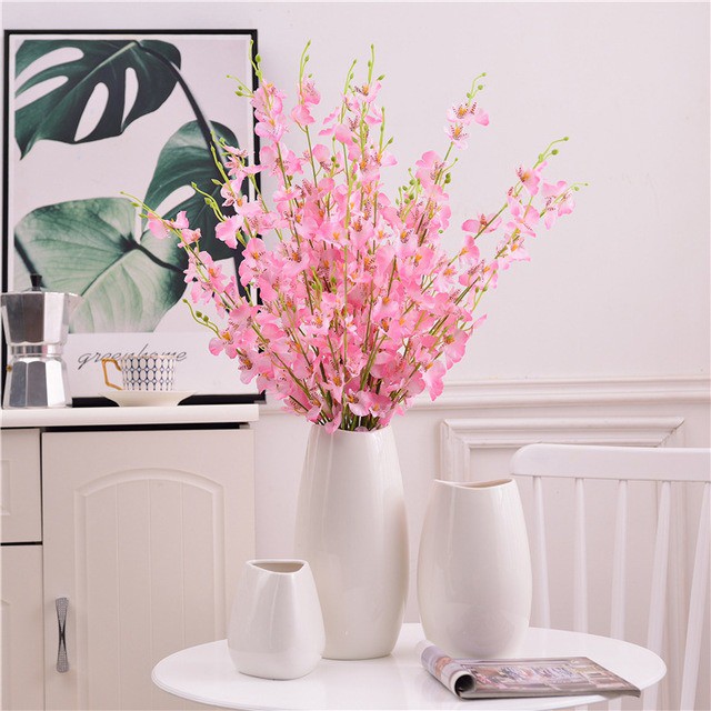 COD BUNGA ANGGREK  BUNGA  PLASTIK BUNGA ARTIFISIAL BUNGA PAJANGAN  IMITASI BUNGA HIASAN BT9012-3