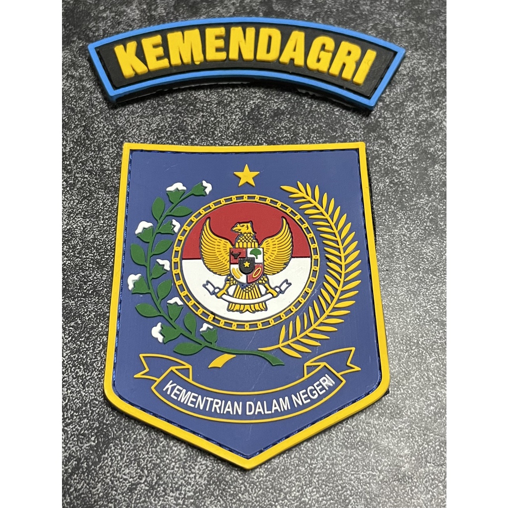 Patch Kemendagri (Lengkap) - Patch Velcro - Prepetan Kemendagri