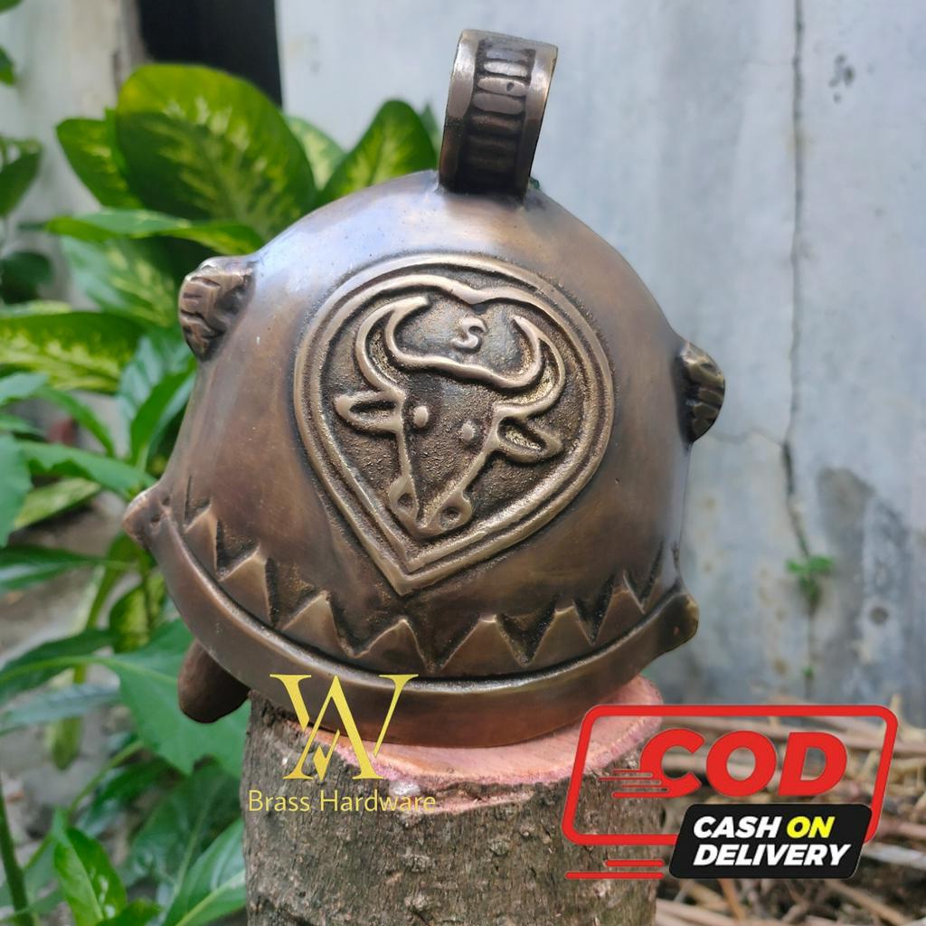 Lonceng Sapi Kuningan No 5 Klontong Sapi Antik 1 Pcs