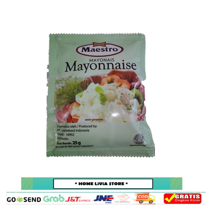 

Maestro Mayonnaise Sachet 25 gr