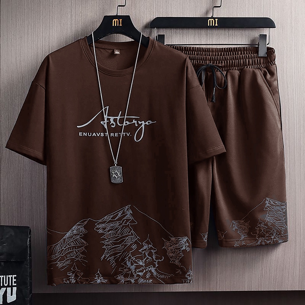 BISA COD-STELAN ASTARYO/STELAN TERBARU/STELAN SANTAI/STELAN UNISEX-COKLAT KOPI