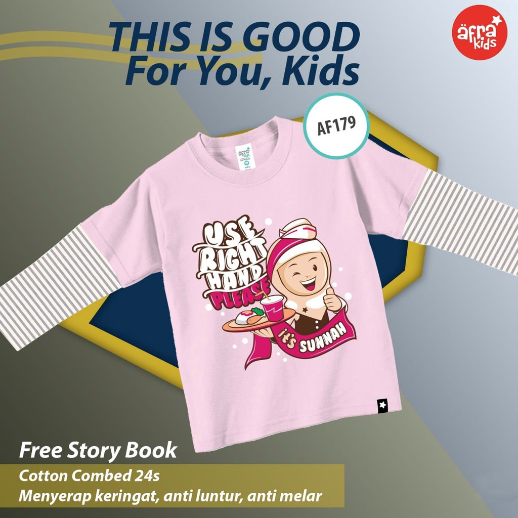 KAOS ANAK AFRAKIDS MURAH PROMO Baju Lengan Panjang SERI BYL