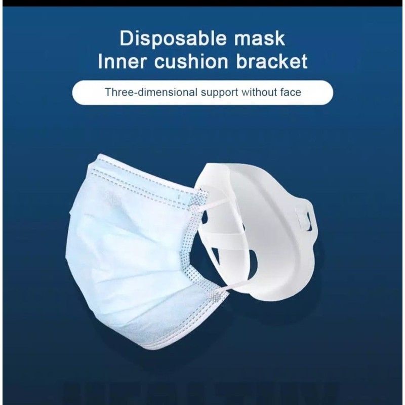 JG - Penyangga Masker 3d Mask Bracket Silikon SIRKULASI UDARA Lancar 3D MASK Holder