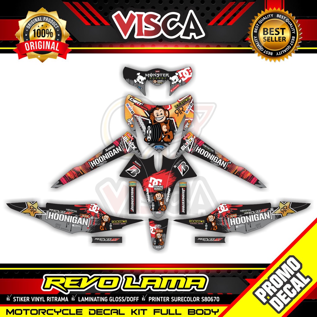 Decal Revo Lama Full Body Stiker Revo Lama 2007 Striping Revo Lama 2007 Variasi Kenblock