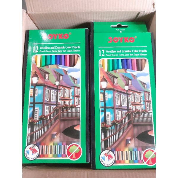 

Pensil warna joyko 12 warna + penghapus