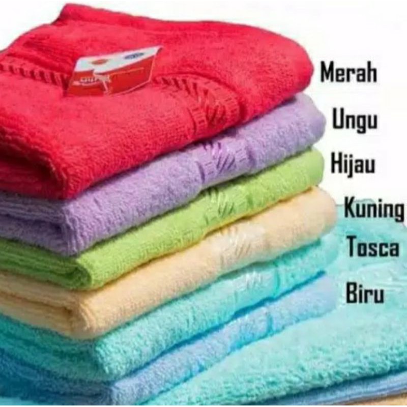 Handuk Bayi Jumbo / Merah Putih 140x70cm / Handuk Lembut Terry Palmer / Handuk Bayi MP DEWASA