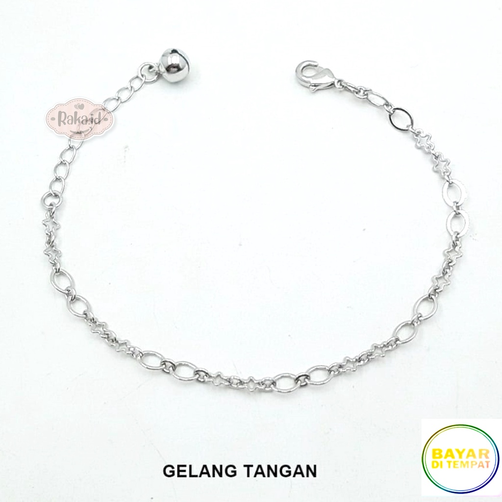 Gelang Tangan Wanita Rantai Dewasa Model Ring Perhiasan Wanita 1088