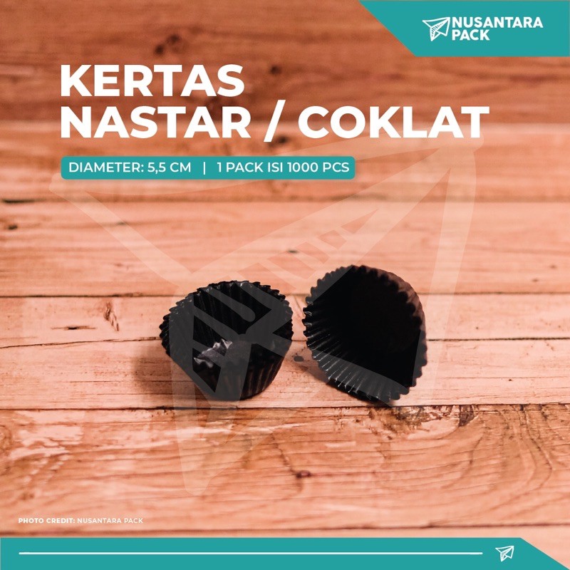 

Kertas Nastar / Coklat Kecil Hitam / Black 55 x 24 mm - 1000pcs