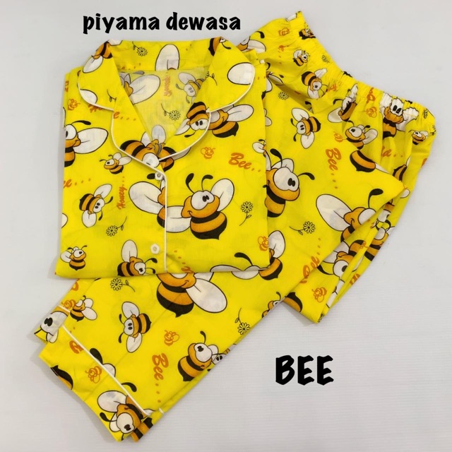 Piyama BEE bisa couple pasangan mom kids and family