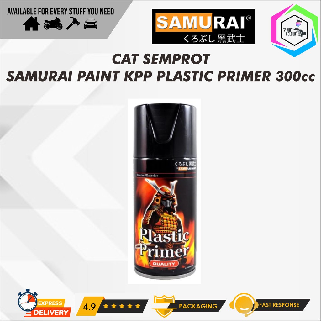 Samurai Paint KPP*** Plastic Primer (Dasar Cat Dibahan Plastik)