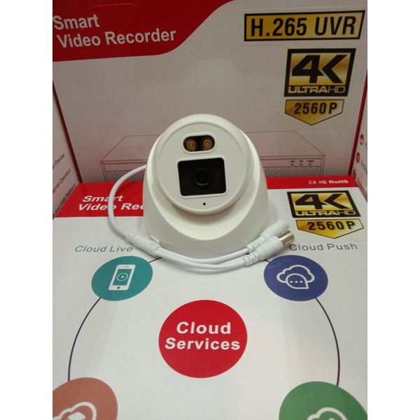 PAKET CCTV COLORVU 6MP FULLHD 4 CHANNEL 4 KAMERA LENGKAP