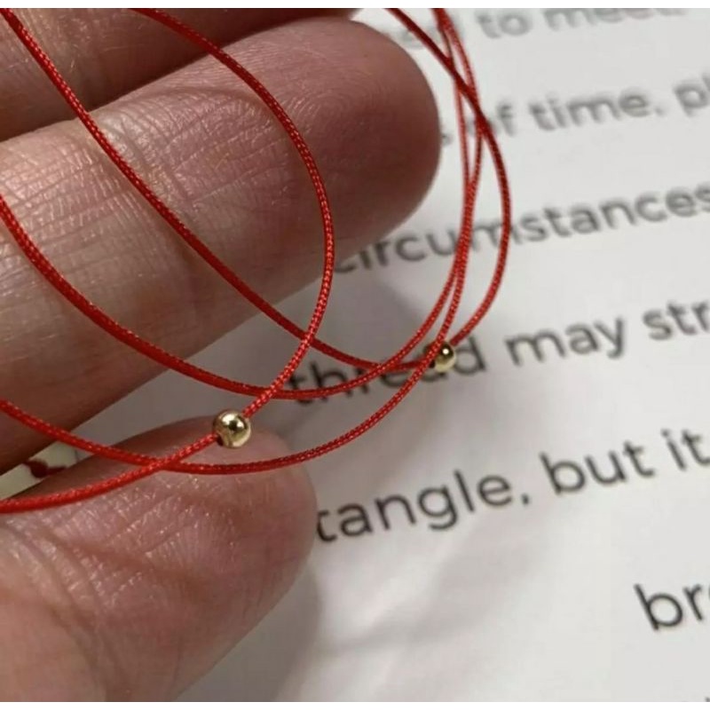 gelang Tali Couple merah