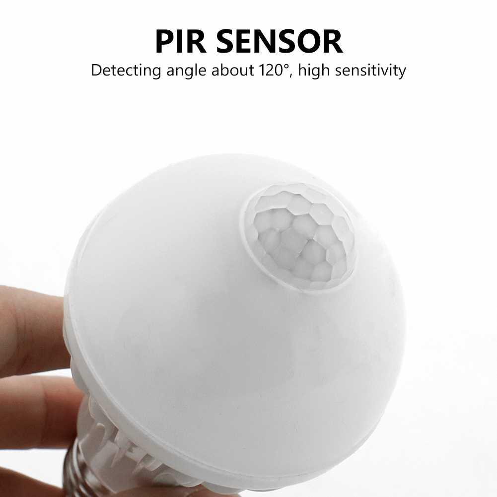 Lampu LED 9 Watt Sensor Gerak / Bohlam LED E27 Smart PIR Sensor