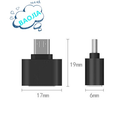 Adaptor Konektor Mini Micro - USB 2.0 OTG untuk Android