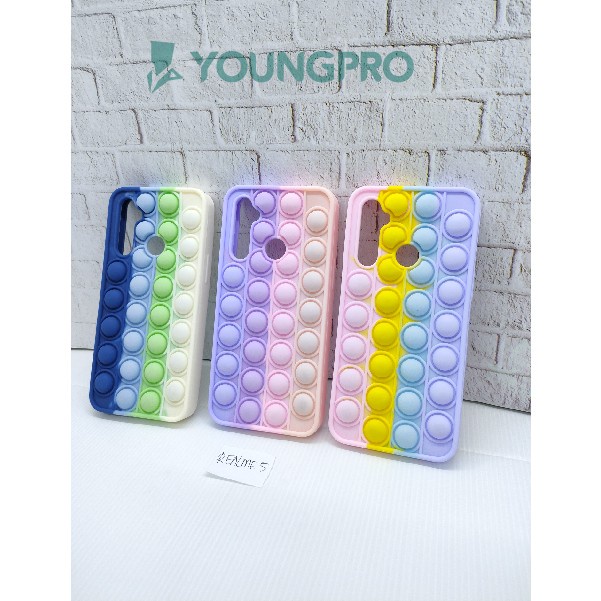 SILICONE CASE POP IT REALME 5 5i 6i C3 - CASE PENGHILANG STRESS