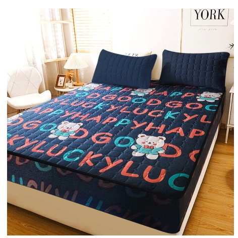 Sprei Waterproof / Sprei Protector bermotif / Sprei anti ompol ukuran 180x200CM dan 160x200CM