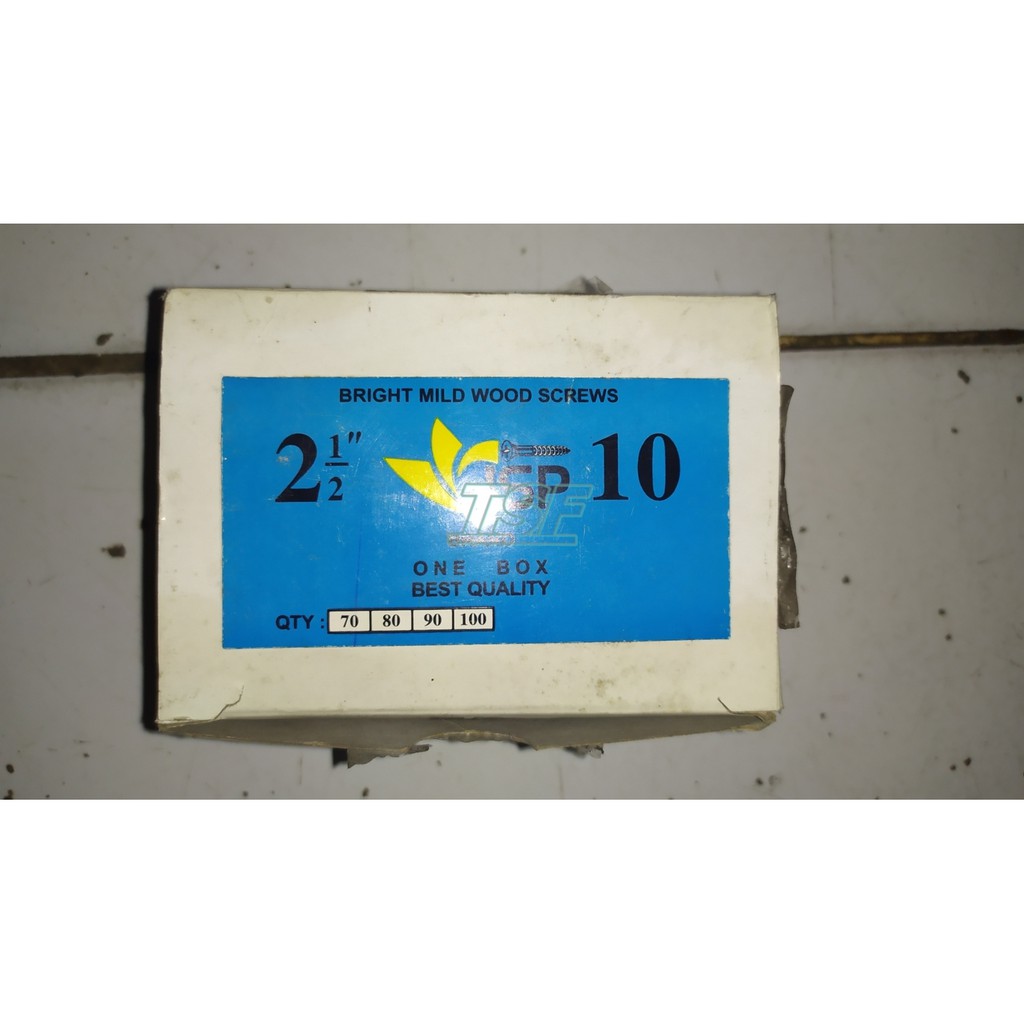 Sekrup Kayu / Sekrup ISP / Sekrup Kayu Steel 2 1/2"x10 / Wood Screw