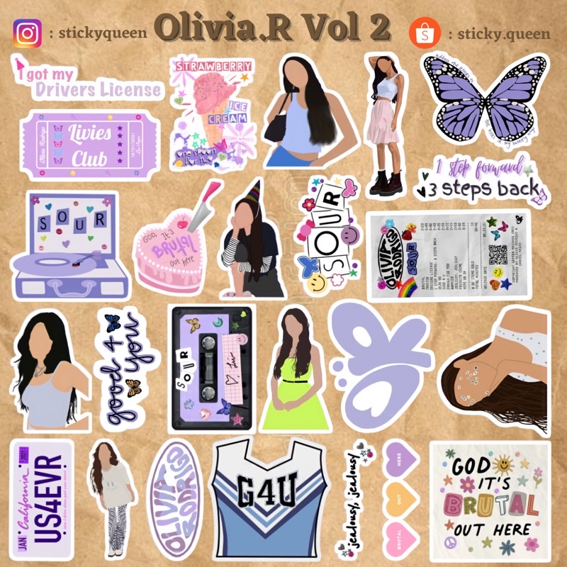 

STICKER TUMBLR OLIVIA RODRIGO VOL 2