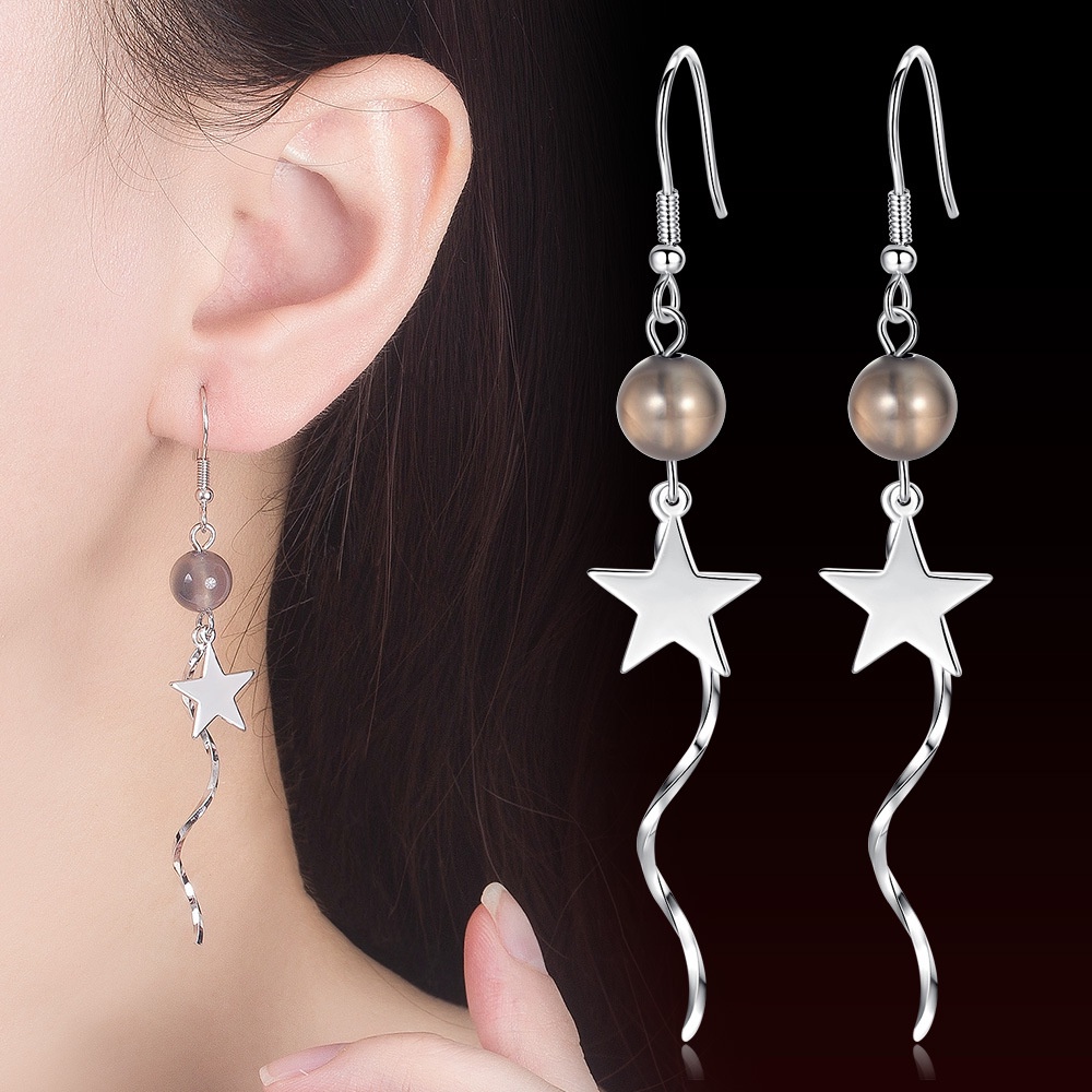 Anting Perak 925 Wanita Riak Perhiasan Fashion