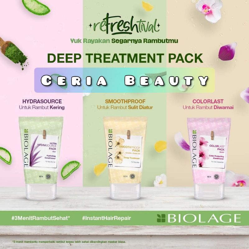 Matrix Biolage Deep Treatment Pack / Masker Rambut Instan 100ml
