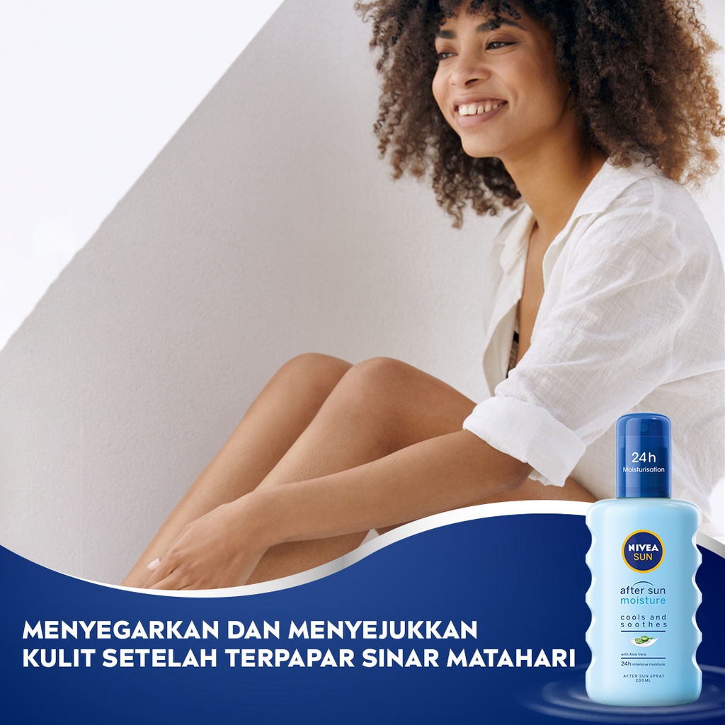 NIVEA SUN Body SPF Spray Extra Protect After Sun Spray 200ml - Perlindungan maksimal UVA dan UVB