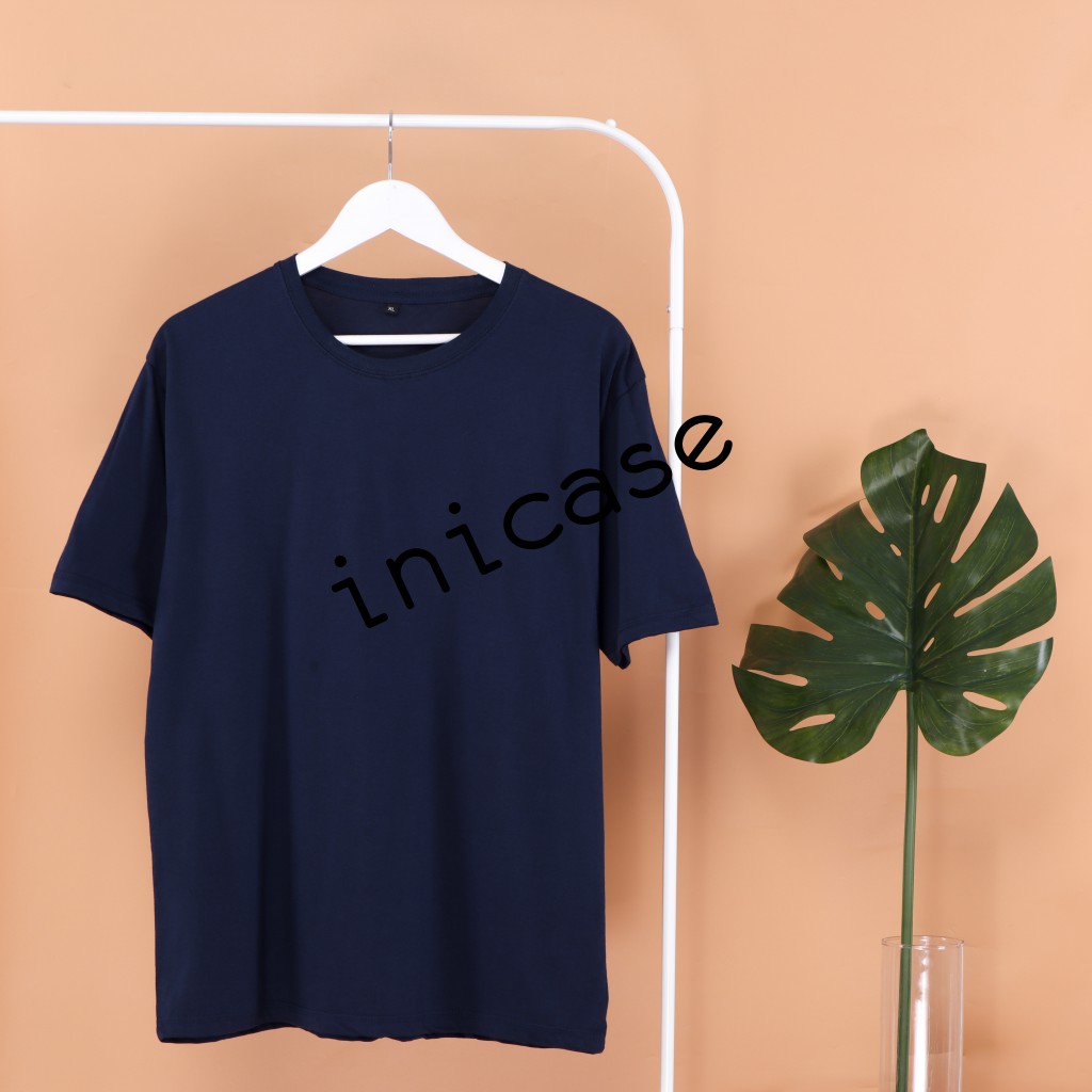 KAOS POLOS LENGAN PENDEK COTTON COMBED 30S PREMIUM-Navy
