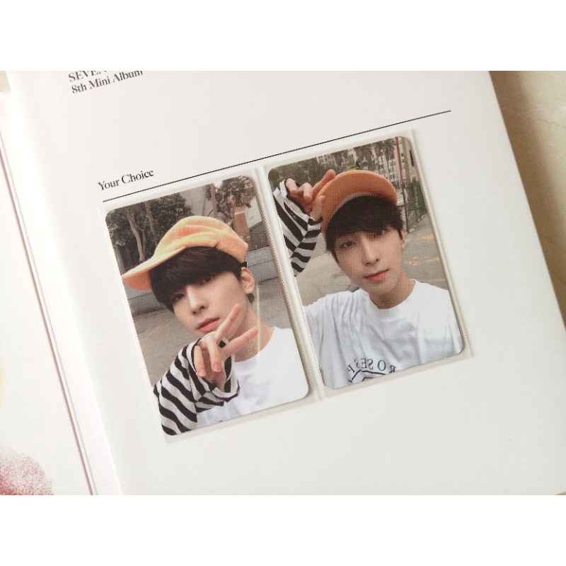 PHOTOCARD PC WONWOO HENGGARAE HANA VERSION