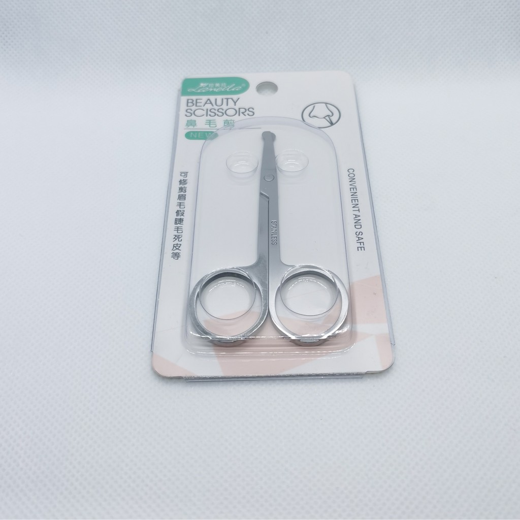 LAMEILA GUNTING BULU HIDUNG TIDAK SAKIT BEAUTY SCISSORS IMPORT STAINLESS STEEL ALAT KECANTIKAN