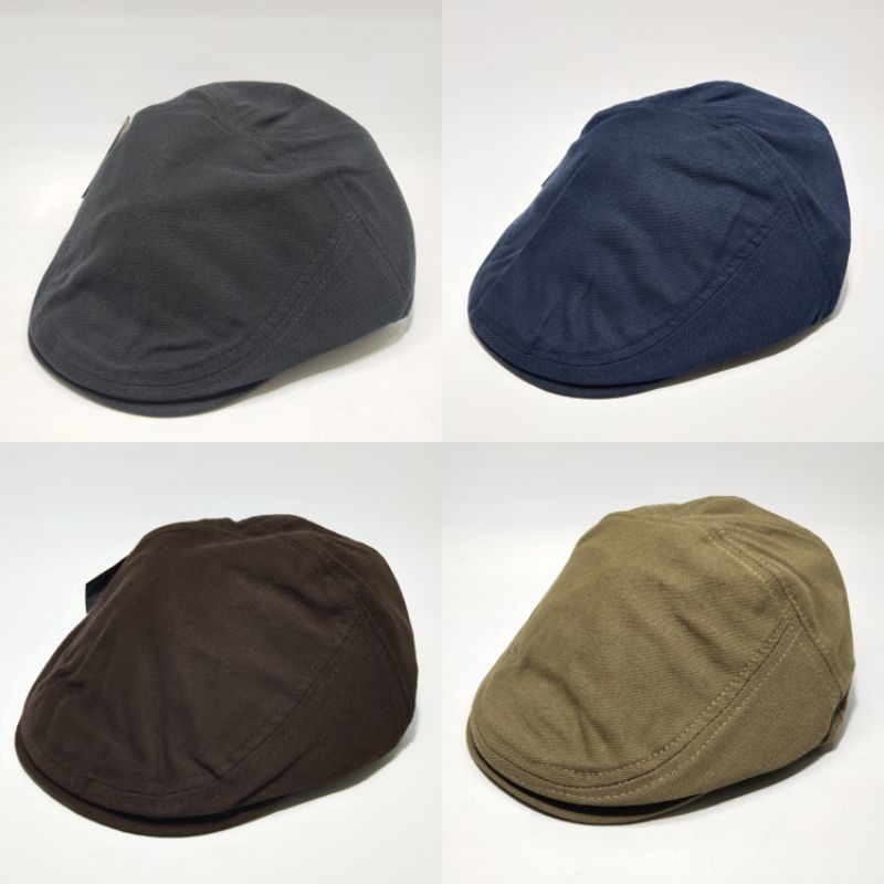 flat cap hat Canvas / topi kodok / topi copet / topi pelukis /topi sutradara/ topi pria wanita