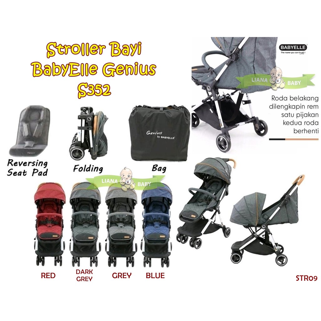 STR09 STROLLER BAYI BABYELLE GENIUS DX S355