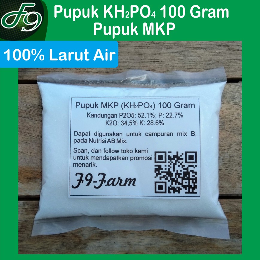 Pupuk MKP KH2PO4 100 gram Hidroponik