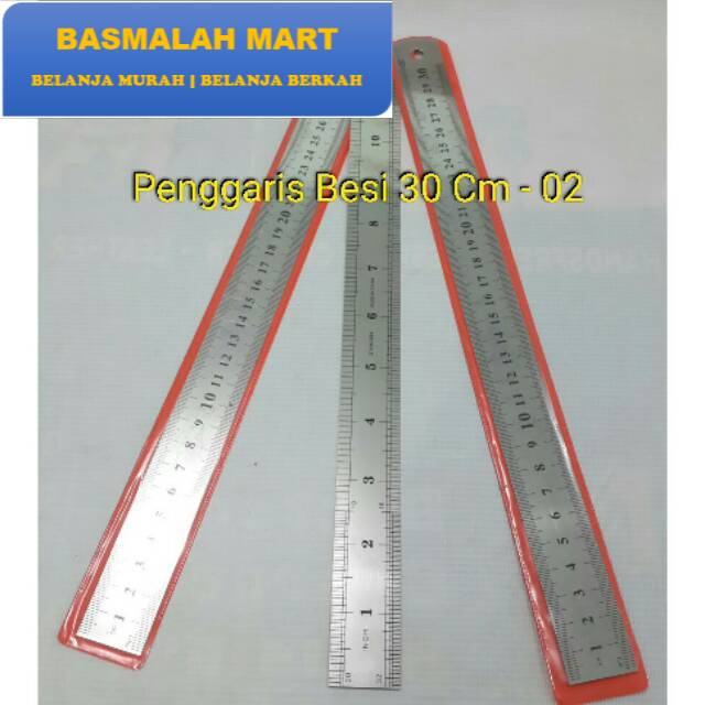 

PENGGARIS BESI 30 cm Termurah Stainless Pengaris Garisan bukan 15 cm Termurah (Ilham Berkah Mart)