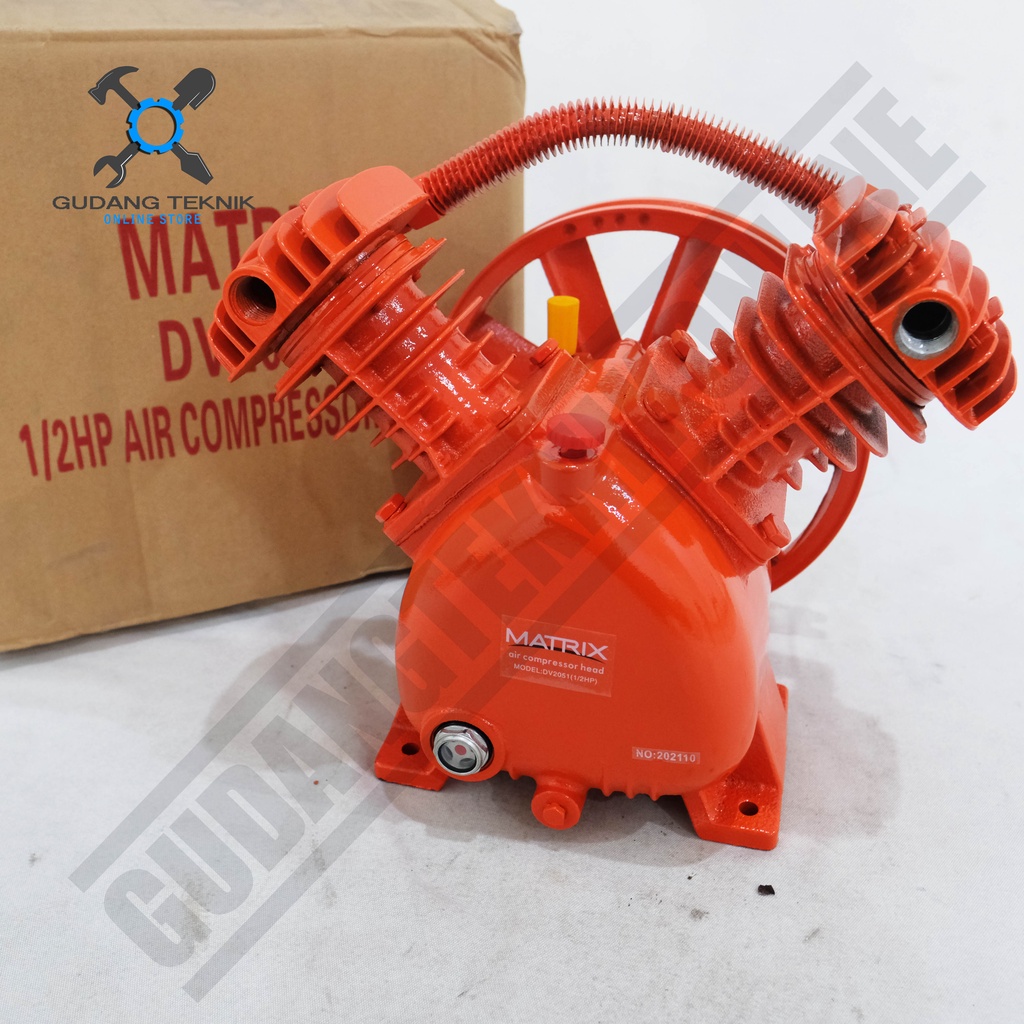 Kepala Kompresor 1/2 Hp Matrix DV2051 / Air Head Compressor 1/2 Hp DV 2051